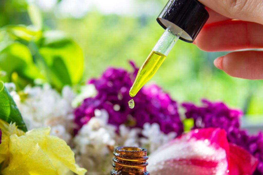 essential oils of various flowers